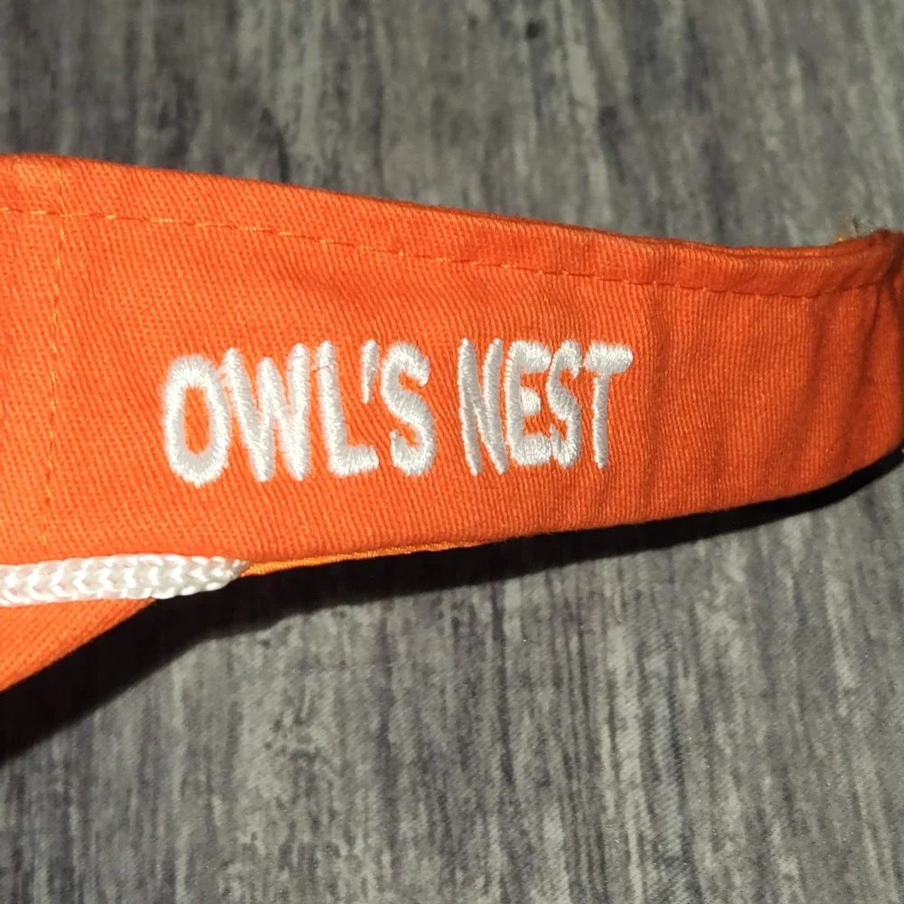 Hooters Orange‎ Visor Hat Owls Nest Adjustable Adult Novelty Cap Unisex Golf